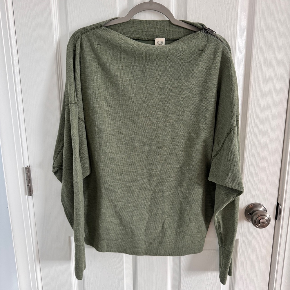 We the Free Slouchy Minimalist Side Zipper Top